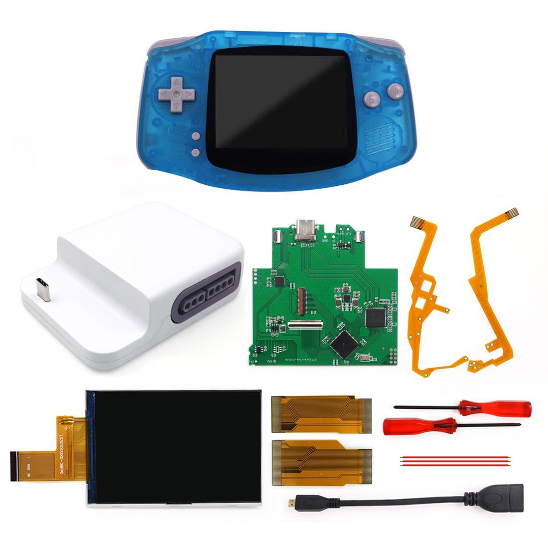 Newest Wireless 720P HDMI GBA Bluetooth Dock Kit V2 For Game Boy Advance GBA Support Bluetooth Wireless Controller