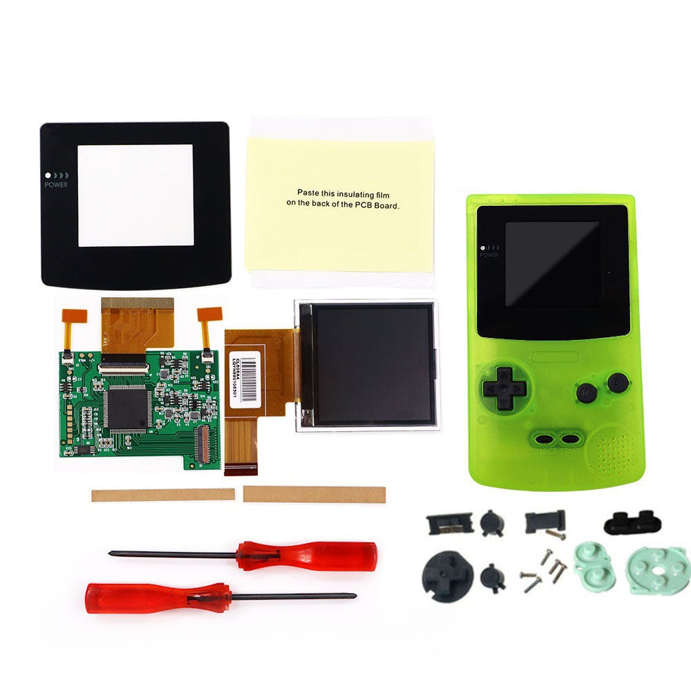 8 Color Mode GBC 2.2 inch LCD Screen Kits With 2 Sensor Adjustment Brightness Backlight Screen For GameBoy Color GBC