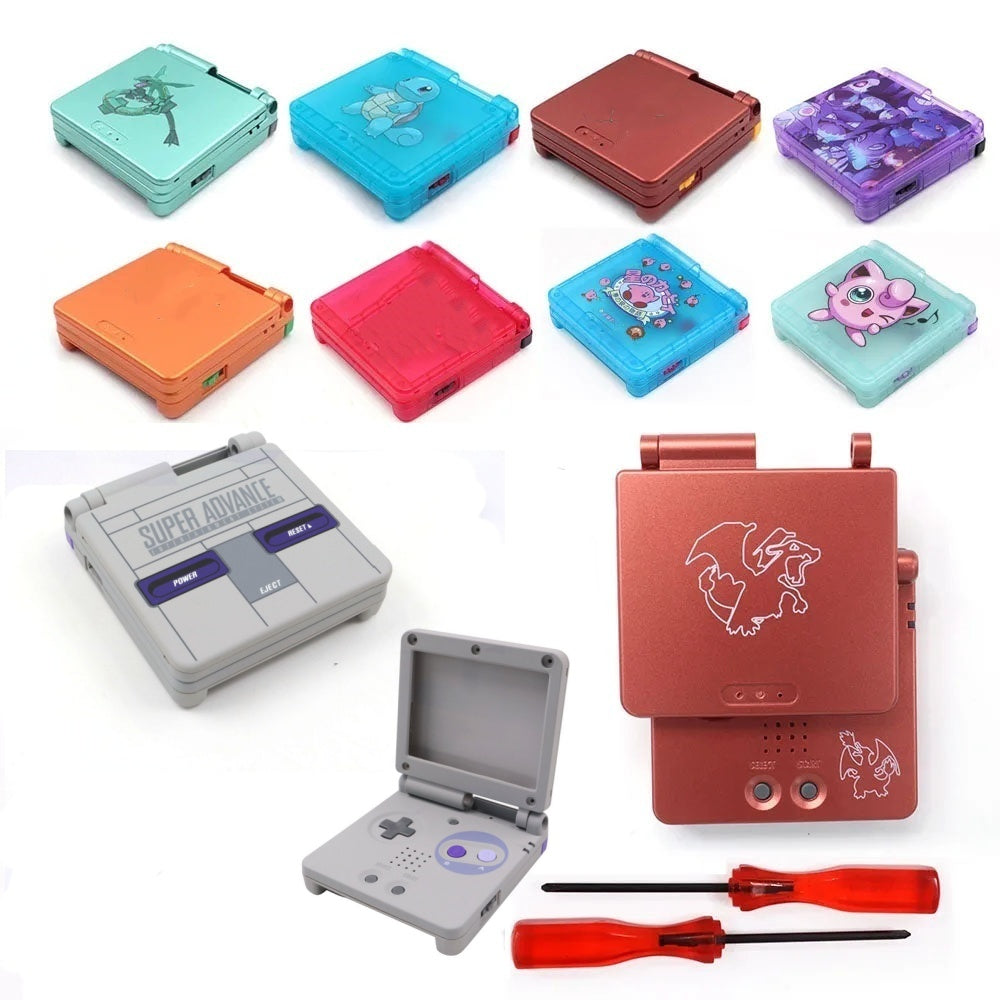 Colorful UV New Housing Shell For Gameboy Advance SP GBA SP Console Replacement Plastic Case