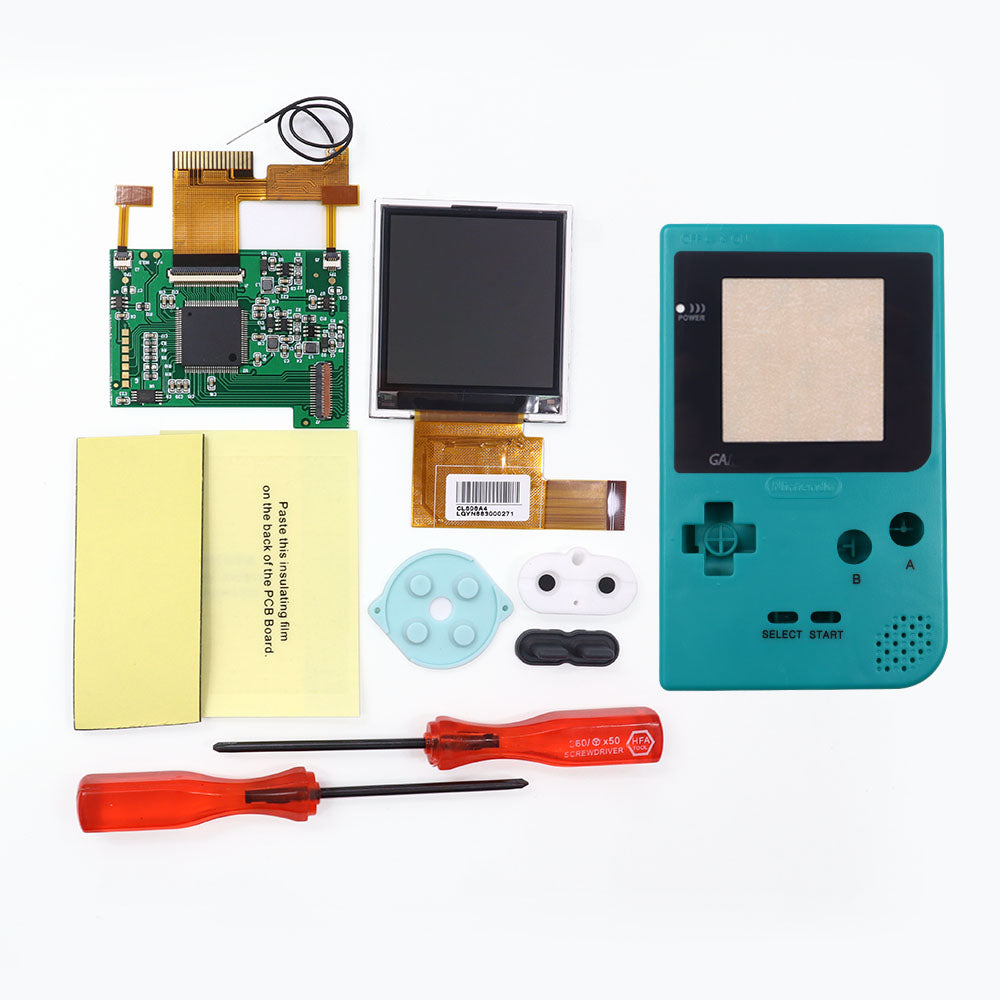 2.2 inch 8 Colors Changing Image GBP BackLight LCD Replacement Mod Kits HighLight Kits for GameBoy Pocket Console