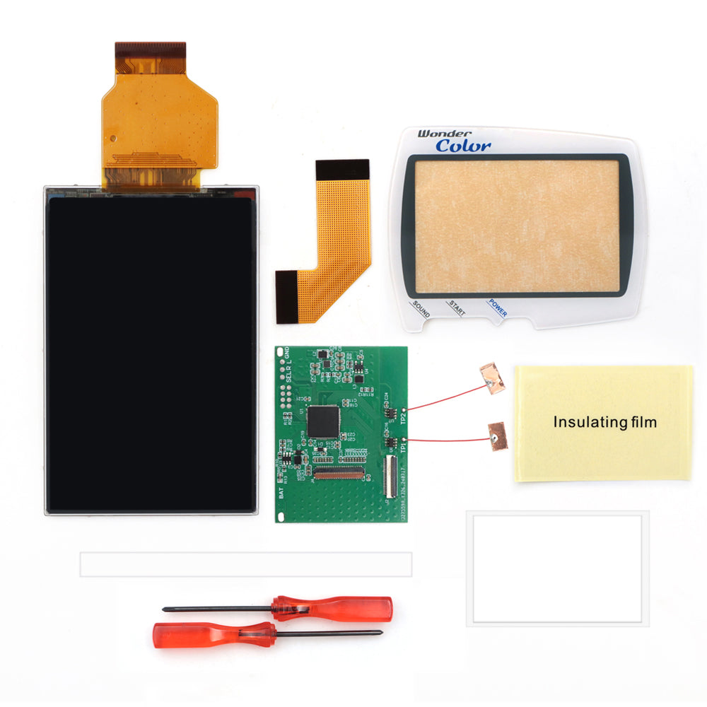 HISPEEDIDO Newest WSC Hightlight IPS LCD Screen DIY Kit Backlight Brightness For Bandai Wonder Swan Color Game Console No Need Cut