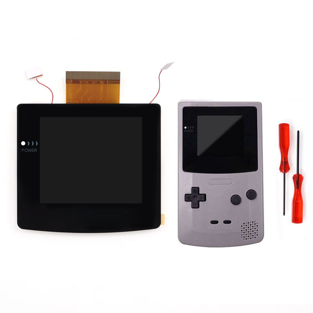 Laminated 2.45" GBC IPS All-in-one HD Backlight Screen Easy Installation OSD Pixel Effect For Gameboy Color GBC with Shell