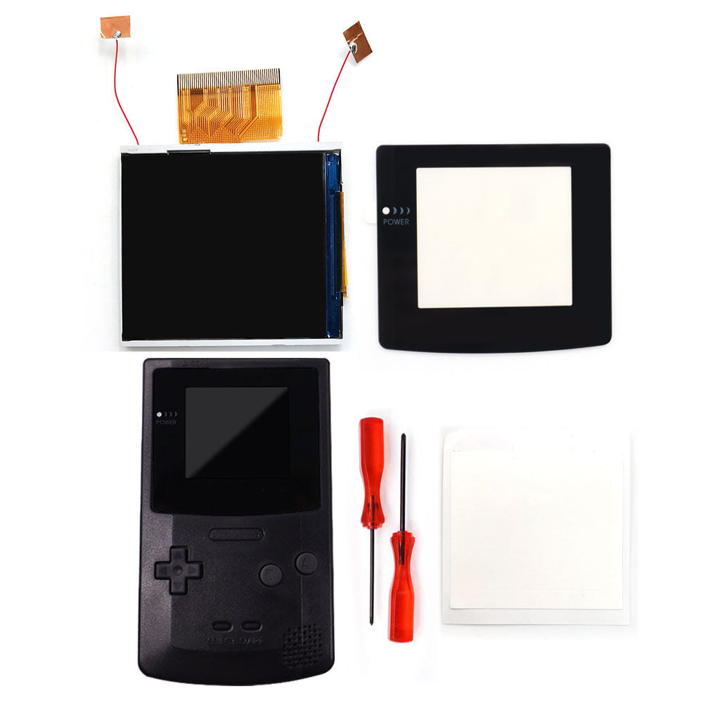 Real Drop In 2.45" GBC IPS Backlight Screen PCB Mod Kits Replacement Easy Installation OSD Pixel Effect For Gameboy Color