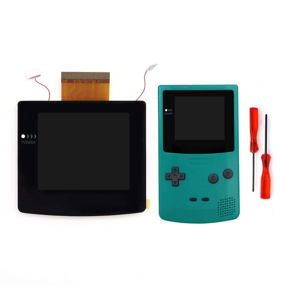Laminated 2.45" GBC IPS All-in-one HD Backlight Screen Easy Installation OSD Pixel Effect For Gameboy Color GBC with Shell