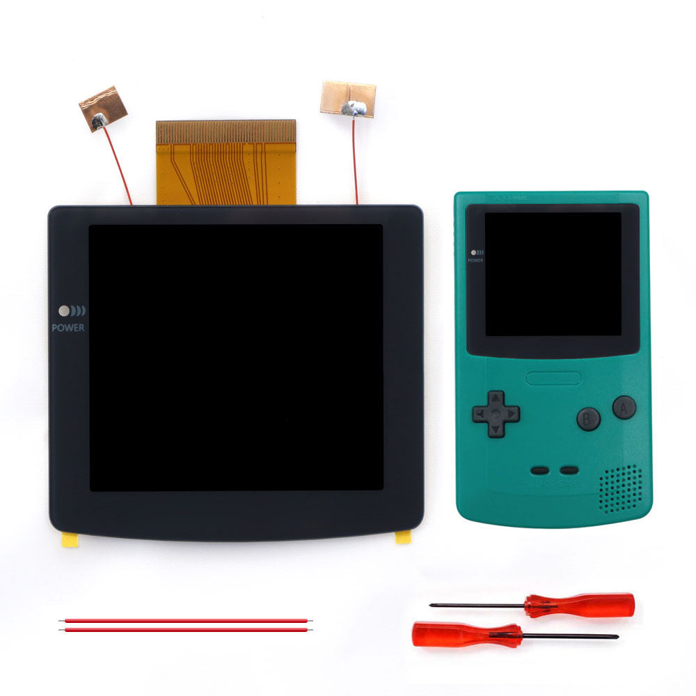 2026 2.8" Laminated IPS LCD For GBC 480x432 Integer Scaling Backlight Retro Pixel KIT For Game boy Color w/Shell