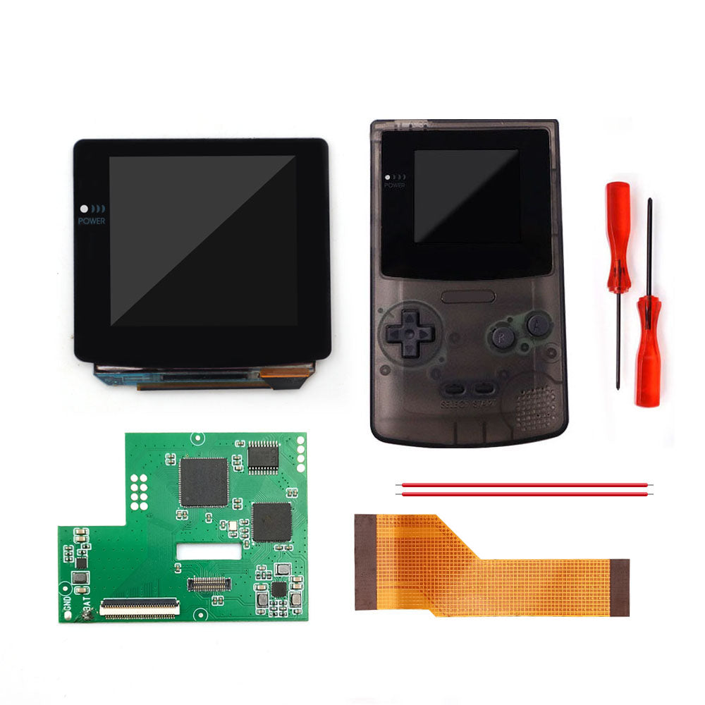 Touch Version Laminated AMOLED OLED Screen Drop in Build in OSD RETRO PIXEL Screen Easy Install For GBC GameBoy Color With Pre-cut Shell