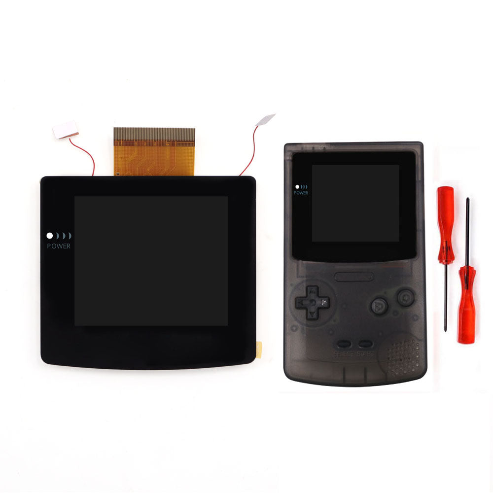 Laminated 2.45" GBC IPS All-in-one HD Backlight Screen Easy Installation OSD Pixel Effect For Gameboy Color GBC with Shell