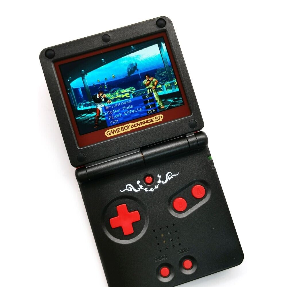 Red Dragon GBA SP V5 Backlit IPS Screen Game Console Menu OSD 15 Level Game Boy Advance SP Game system