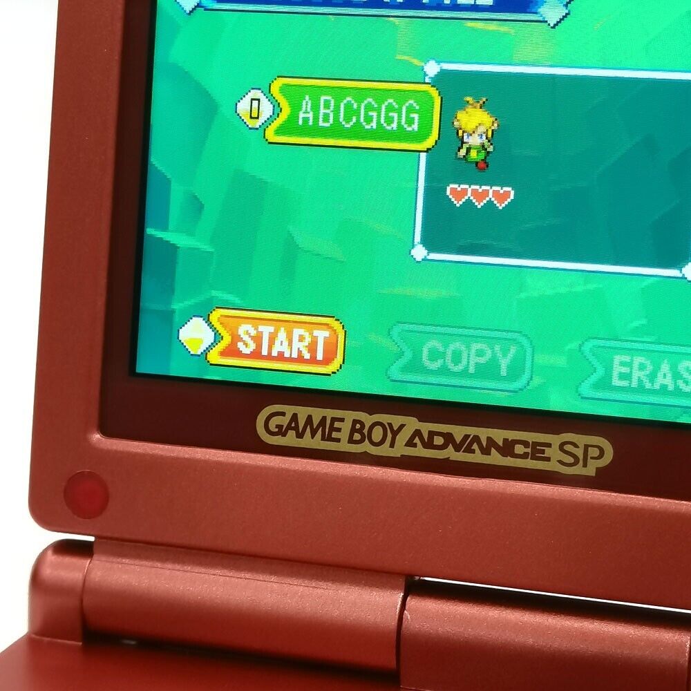 Red Game Boy Advance GBA SP V5 Backlit IPS Screen Game Console Menu OSD 15 Level Game system