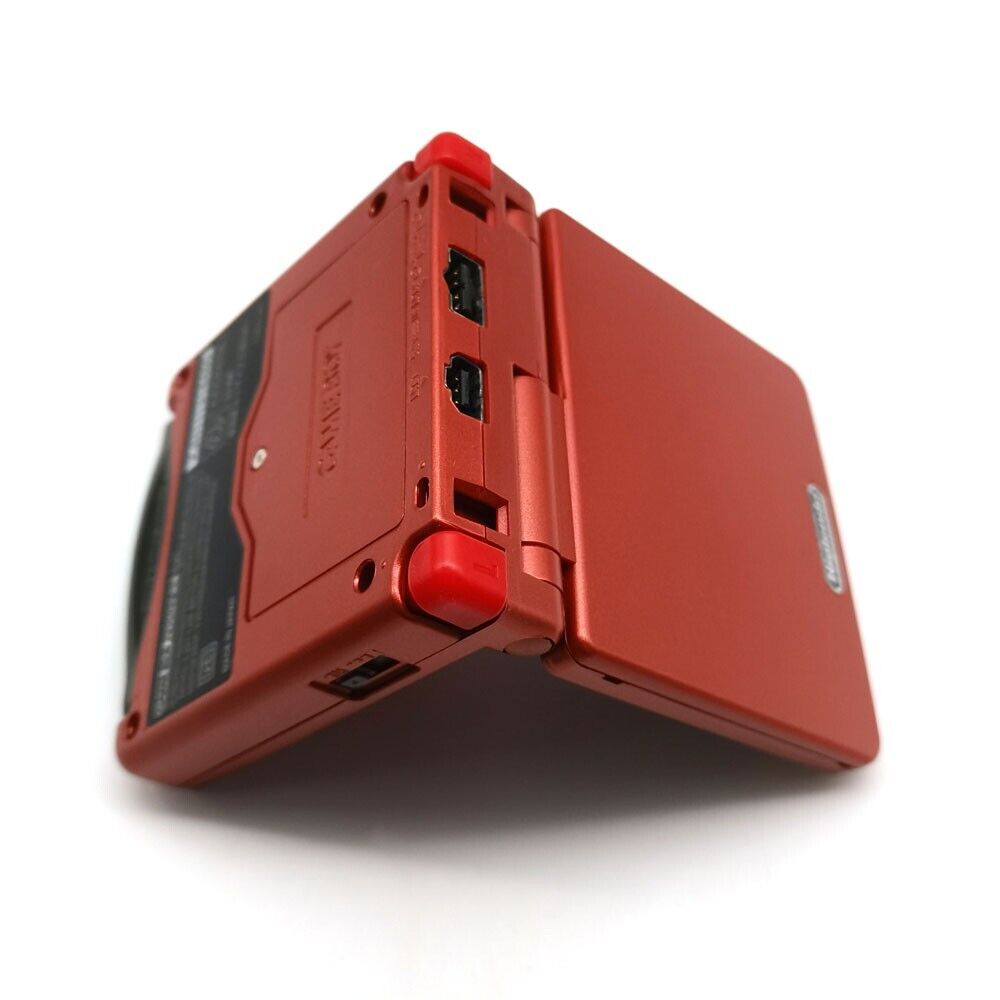 Red Game Boy Advance GBA SP V5 Backlit IPS Screen Game Console Menu OSD 15 Level Game system
