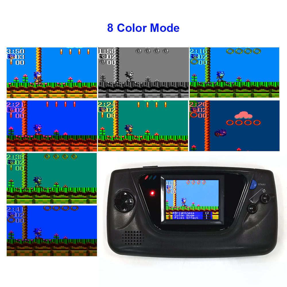 For Sega GG LCD Highlight Screen Kit 3.5" 640*480 Retro Pixel HD IPS Backlight LCD display For Game Gear Console TV HDMI Output