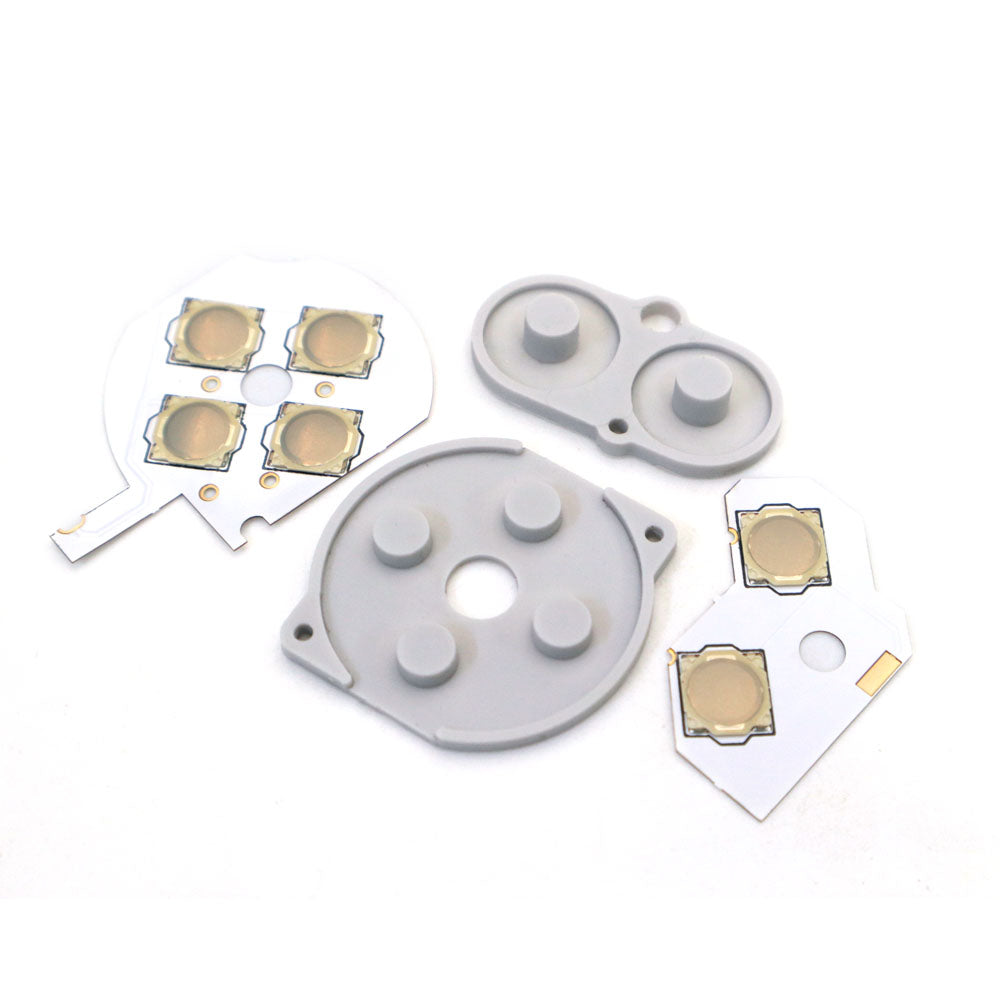 For GBA GBC GBP Conductive Film Button Modify Kits Tacktile Clicky A B D-Pad Button Pad Mod Kit for GBA GBC GBP console