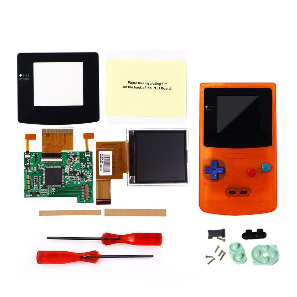 8 Color Mode GBC 2.2 inch LCD Screen Kits With 2 Sensor Adjustment Brightness Backlight Screen For GameBoy Color GBC