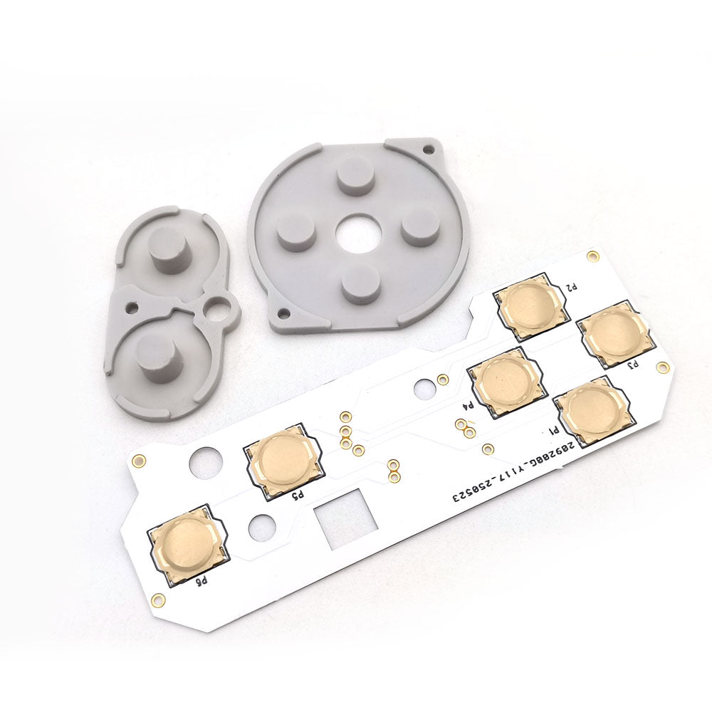 For GBA GBC GBP Conductive Film Button Modify Kits Tacktile Clicky A B D-Pad Button Pad Mod Kit for GBA GBC GBP console