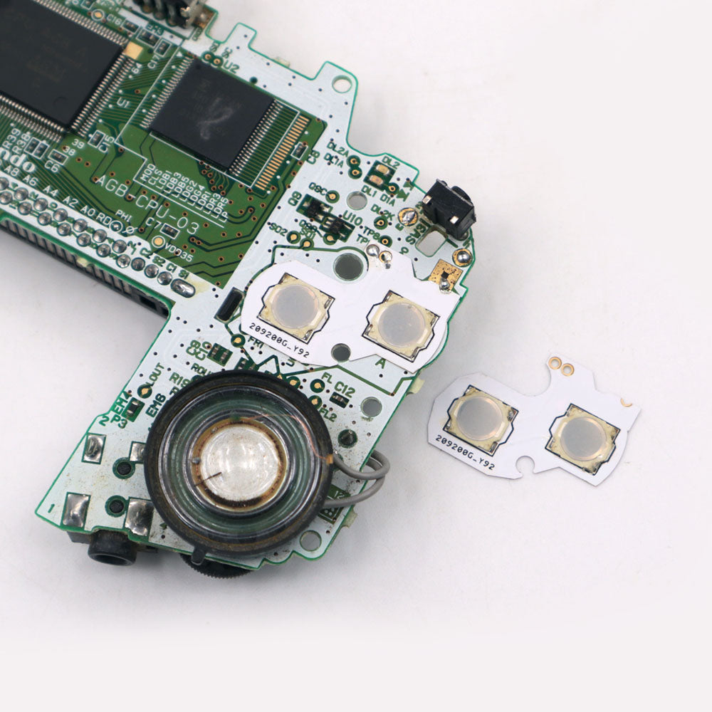 For GBA GBC GBP Conductive Film Button Modify Kits Tacktile Clicky A B D-Pad Button Pad Mod Kit for GBA GBC GBP console