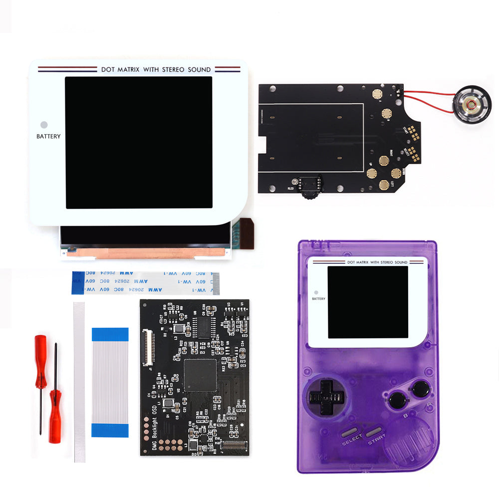 Black/White Laminated Q5 3.1 inches Larger Display HD IPS RIPS Screen OSD FRM For GBO DMG LCD Kits Housing Shell Case