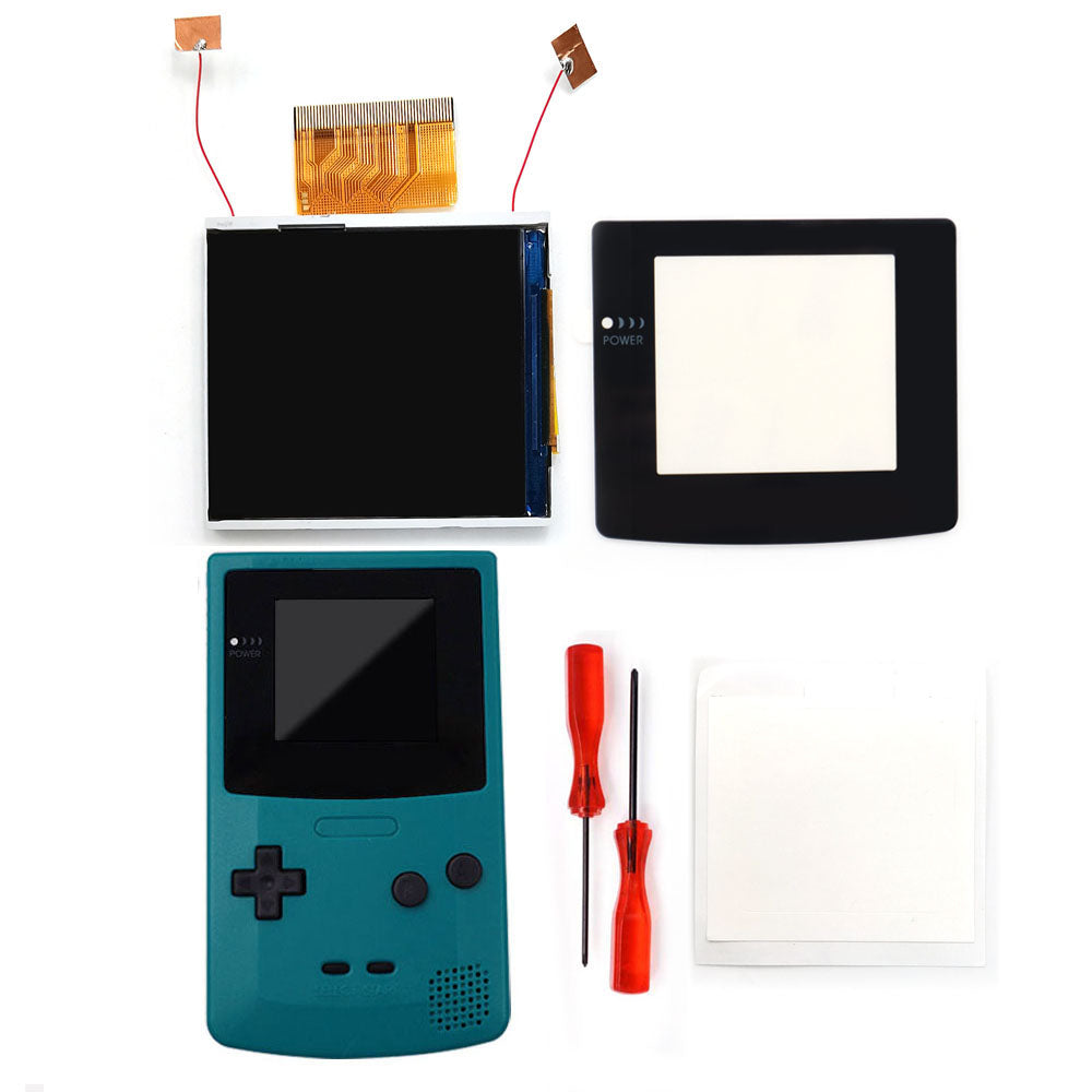 Real Drop In 2.45" GBC IPS Backlight Screen PCB Mod Kits Replacement Easy Installation OSD Pixel Effect For Gameboy Color