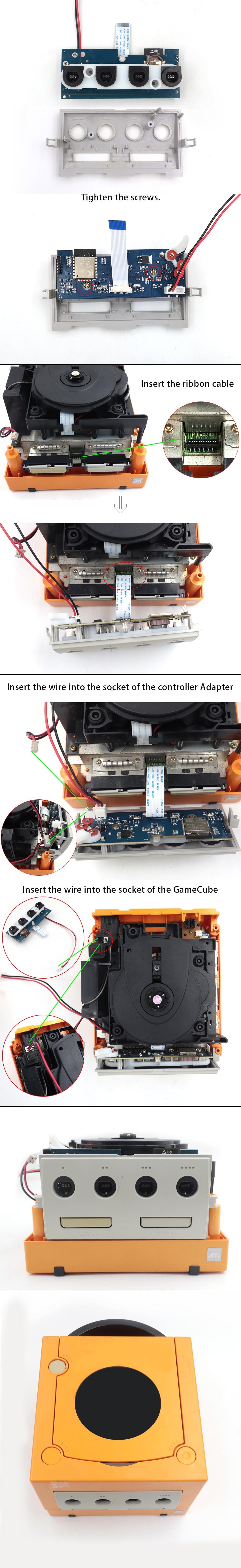 New iBlueControlMod NGC Bluetooth Internal Adapter Wireless Controllers Gamepad Adapter receiver For GameCube console