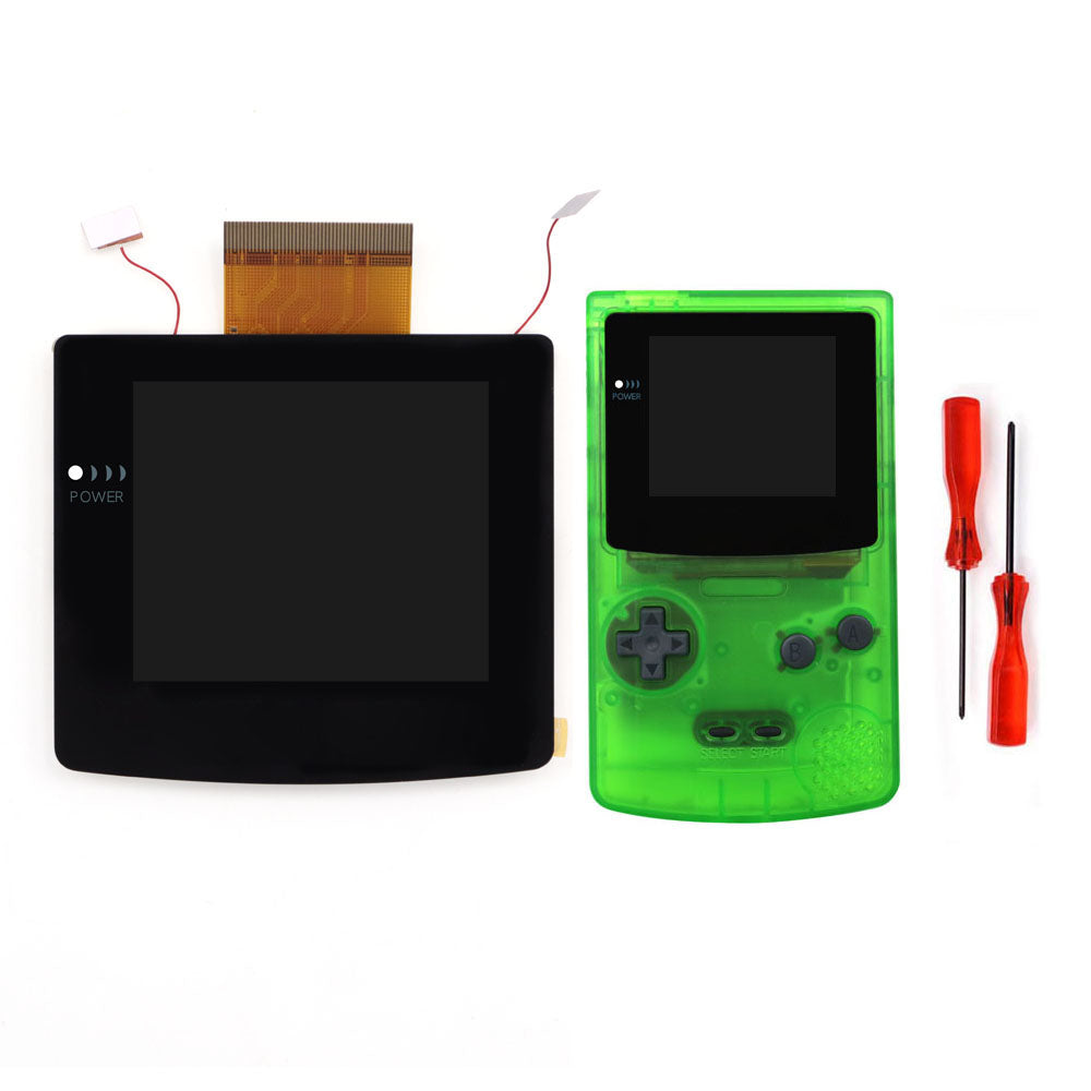 Laminated 2.45" GBC IPS All-in-one HD Backlight Screen Easy Installation OSD Pixel Effect For Gameboy Color GBC with Shell