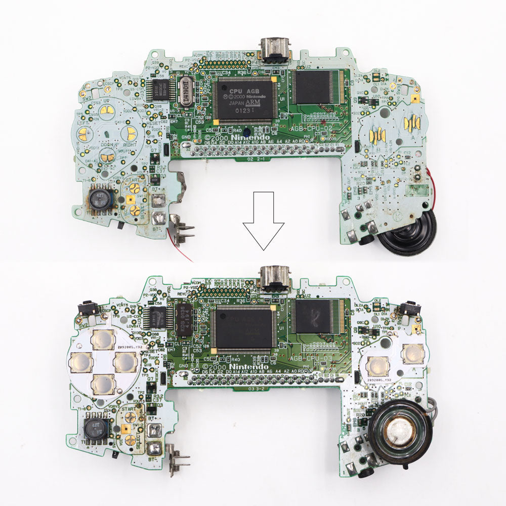 For GBA GBC GBP Conductive Film Button Modify Kits Tacktile Clicky A B D-Pad Button Pad Mod Kit for GBA GBC GBP console