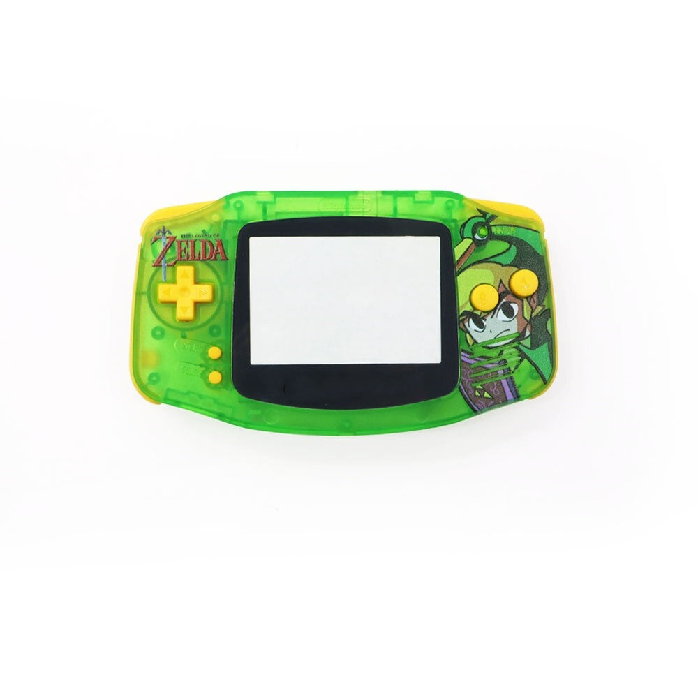 New UV Housing Shell For Game boy Advance GBA Console Replacement Plastic Case Full set Fits For Laminated V5 ,V2 Screen