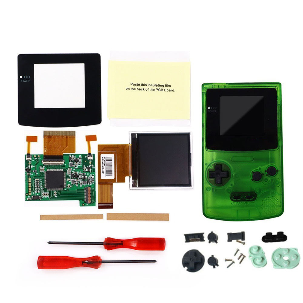 8 Color Mode GBC 2.2 inch LCD Screen Kits With 2 Sensor Adjustment Brightness Backlight Screen For GameBoy Color GBC