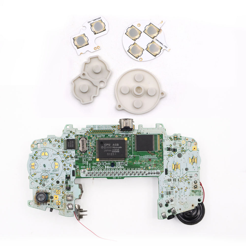 For GBA GBC GBP Conductive Film Button Modify Kits Tacktile Clicky A B D-Pad Button Pad Mod Kit for GBA GBC GBP console