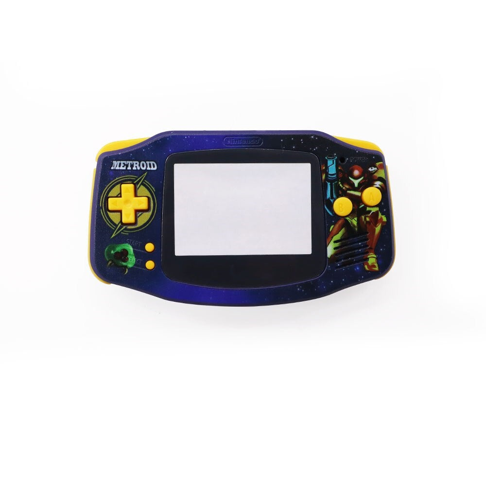 New UV Housing Shell For Game boy Advance GBA Console Replacement Plastic Case Full set Fits For Laminated V5 ,V2 Screen