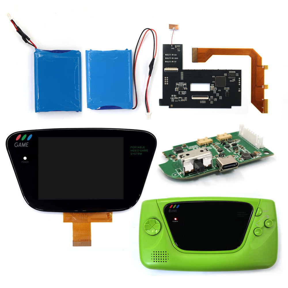 Laminierter AMOLED-OLED-Touchscreen, Drop-in-Einbau, eingebautes OSD, Retro-Pixel-Bildschirm, einfache Installation für GBC GameBoy Color mit vorgeschnittener Hülle