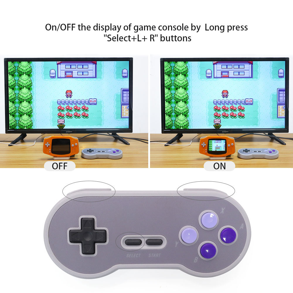 HDMI 720P GBA Bluetooth Dock Kit V2 For Game Boy Advance GBA Support Bluetooth Wireless Controller Playing on TV