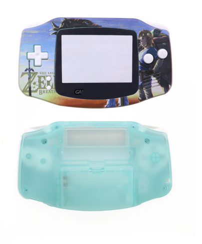 New UV Housing Shell For Game boy Advance GBA Console Replacement Plastic Case Full set Fits For Laminated V5 ,V2 Screen