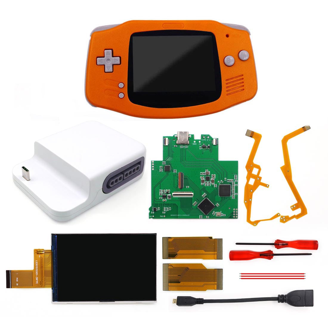 Newest Wireless 720P HDMI GBA Bluetooth Dock Kit V2 For Game Boy Advance GBA Support Bluetooth Wireless Controller