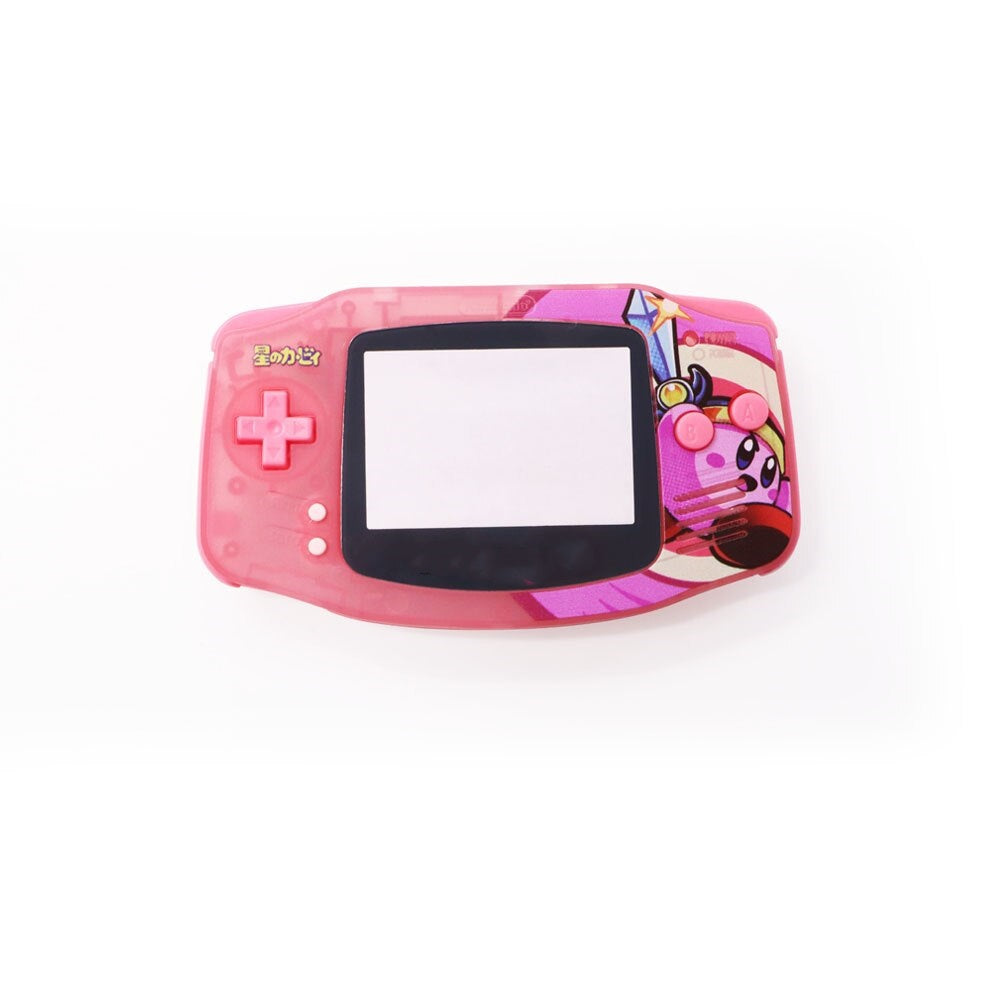 New UV Housing Shell For Game boy Advance GBA Console Replacement Plastic Case Full set Fits For Laminated V5 ,V2 Screen