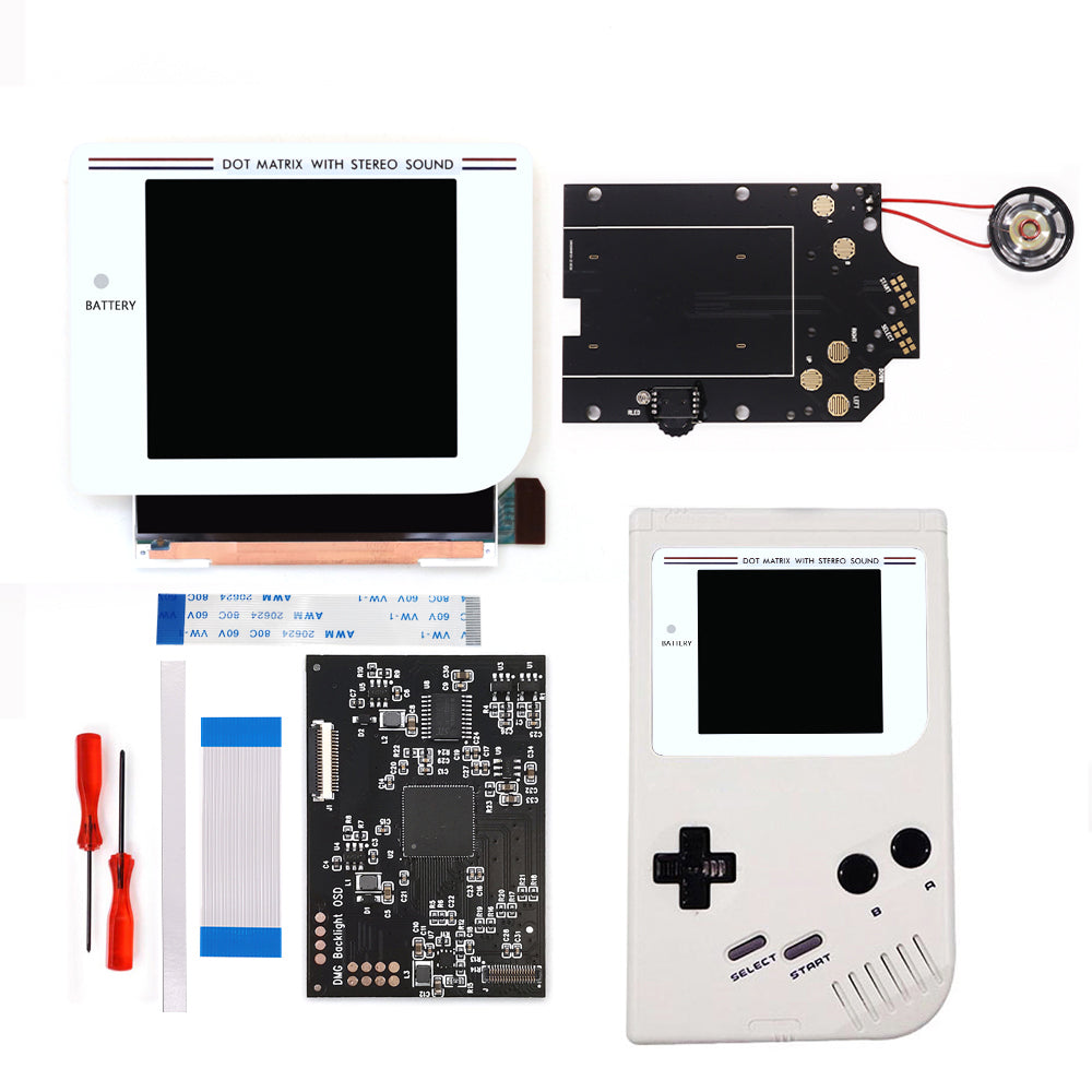Black/White Laminated Q5 3.1 inches Larger Display HD IPS RIPS Screen OSD FRM For GBO DMG LCD Kits Housing Shell Case