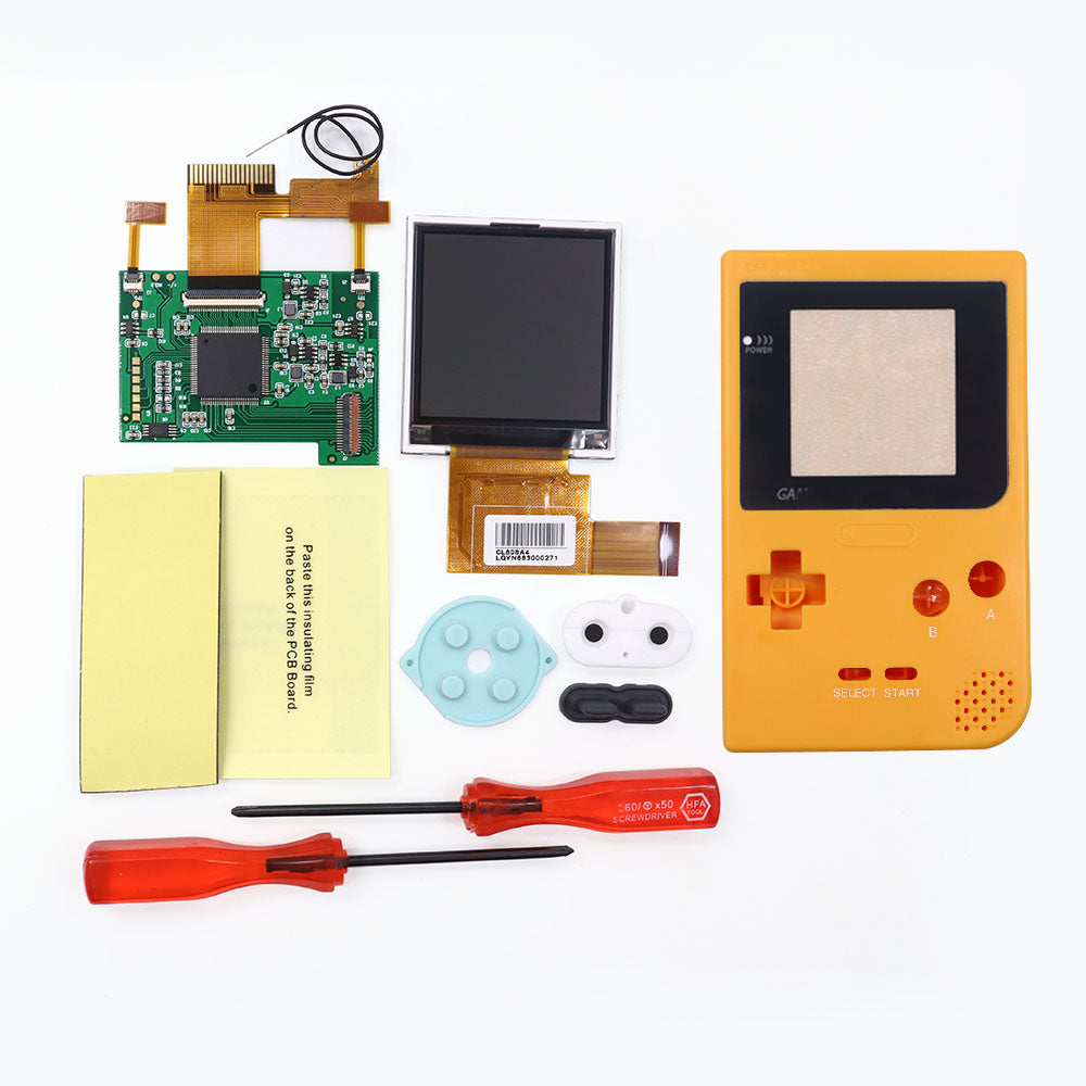 2.2 inch 8 Colors Changing Image GBP BackLight LCD Replacement Mod Kits HighLight Kits for GameBoy Pocket Console