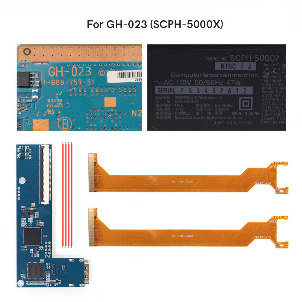 Hispeedido PS2 Fat Digital HDMI MOD Kit Digital to Digital HDMI Mod Kit 480P 1080P For PS2 Fat Console
