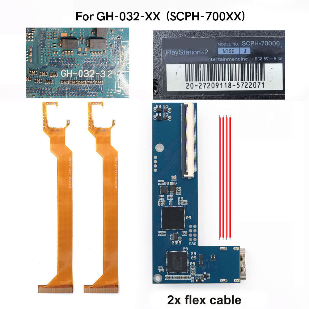 Hispeedido For PS2 Slim Digital HDMI Mod Kit Digital to Digital HDMI Kit For PS2 Slim Console