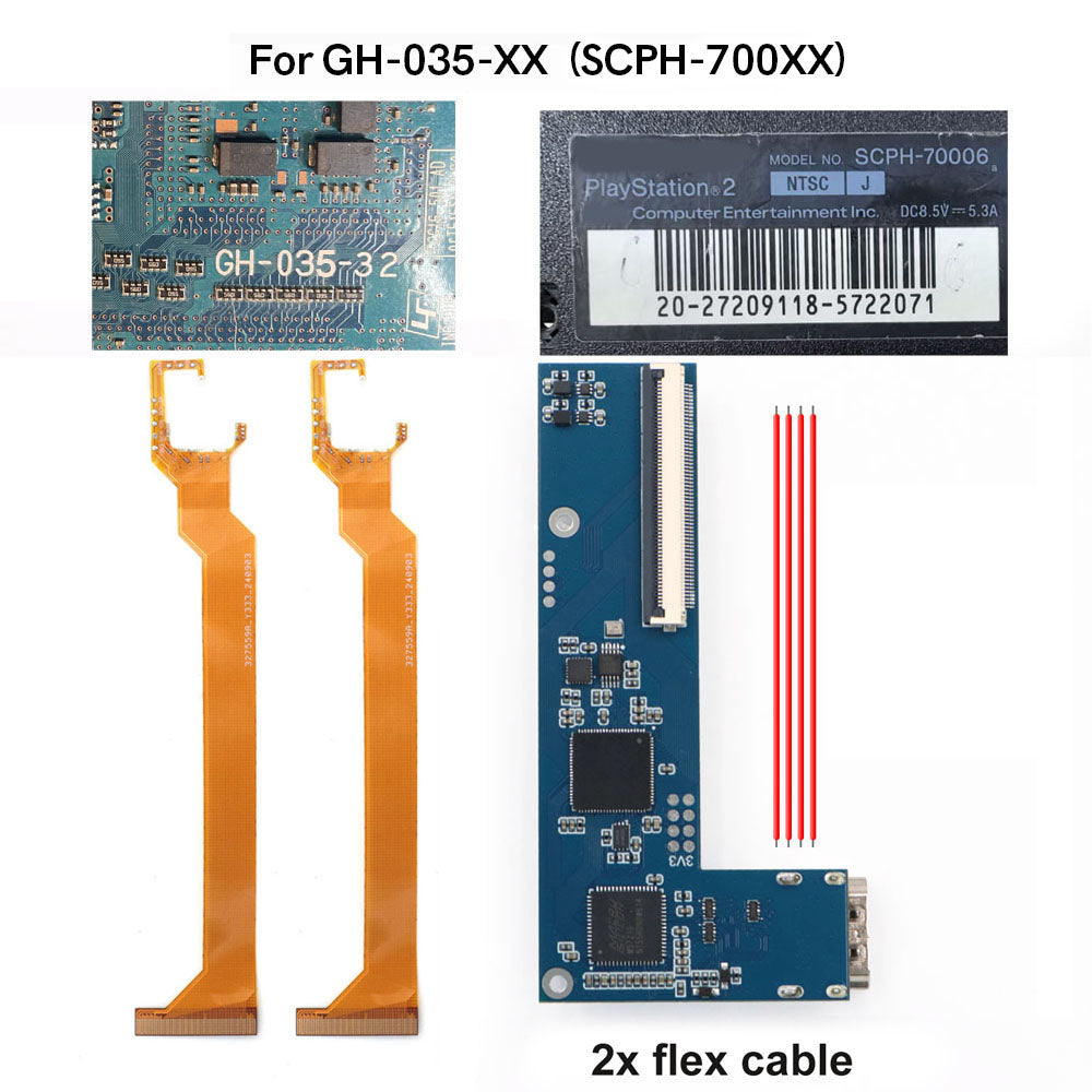 Hispeedido For PS2 Slim Digital HDMI Mod Kit Digital to Digital HDMI Kit For PS2 Slim Console