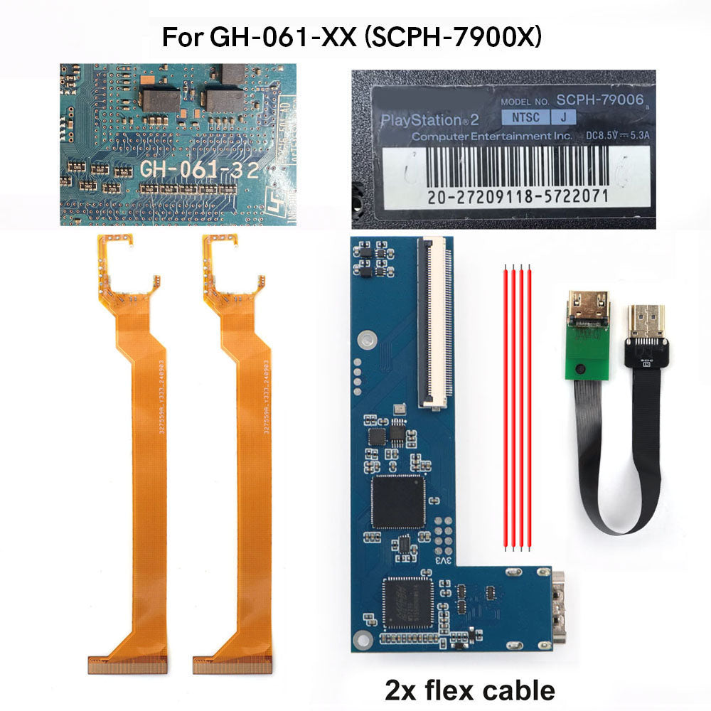 Hispeedido For PS2 Slim Digital HDMI Mod Kit Digital to Digital HDMI Kit For PS2 Slim Console