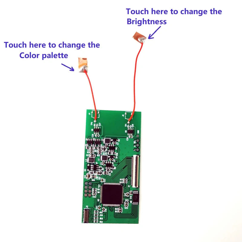 HISPEEDIDO 3‘’ Screen inch for GBC LCD Display for Game Boy Color IPS Screen Mod Kits replacement Brightness &Color Changeable Screen Mod