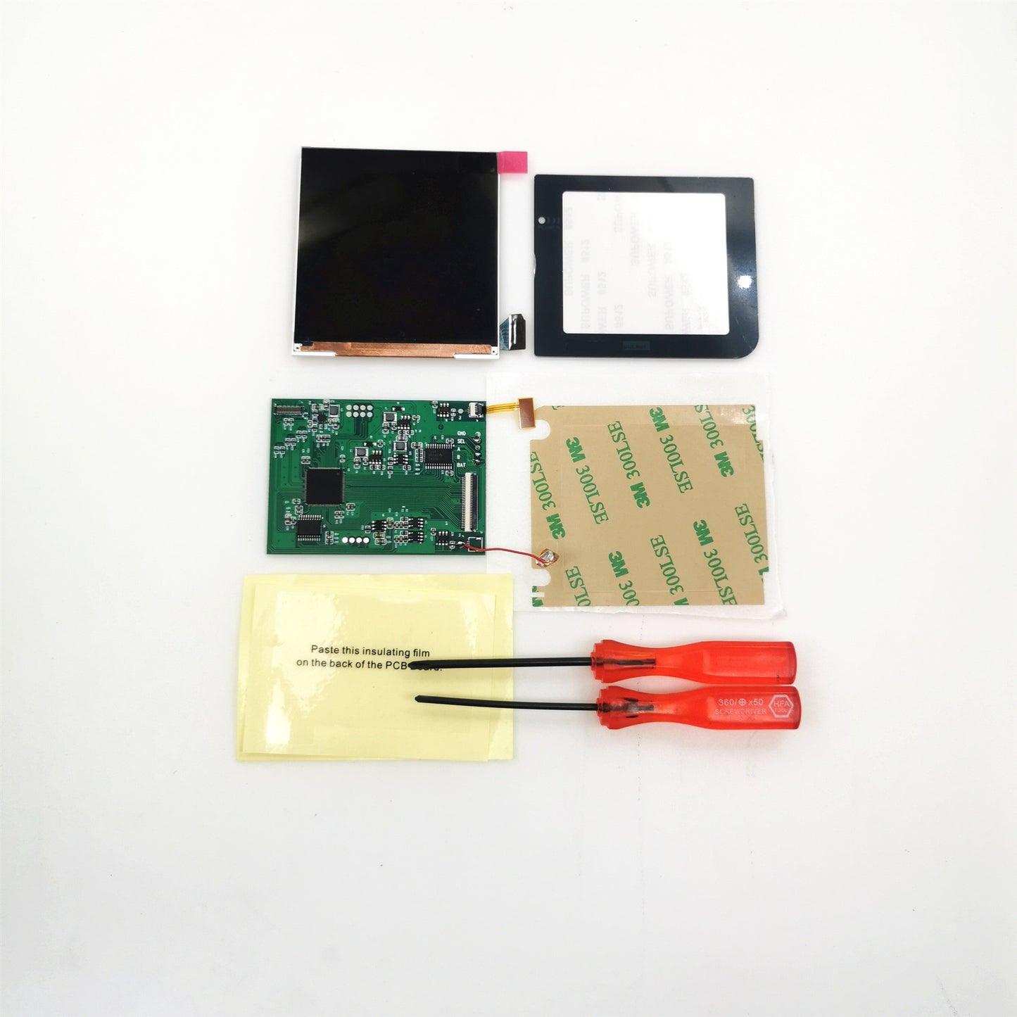 Rechargeable GBP Q5 IPS LCD Larger Screen Display Build in OSD for Gameboy Pocket 8 Color Retro Pixel Screen Mod Kits with Shell