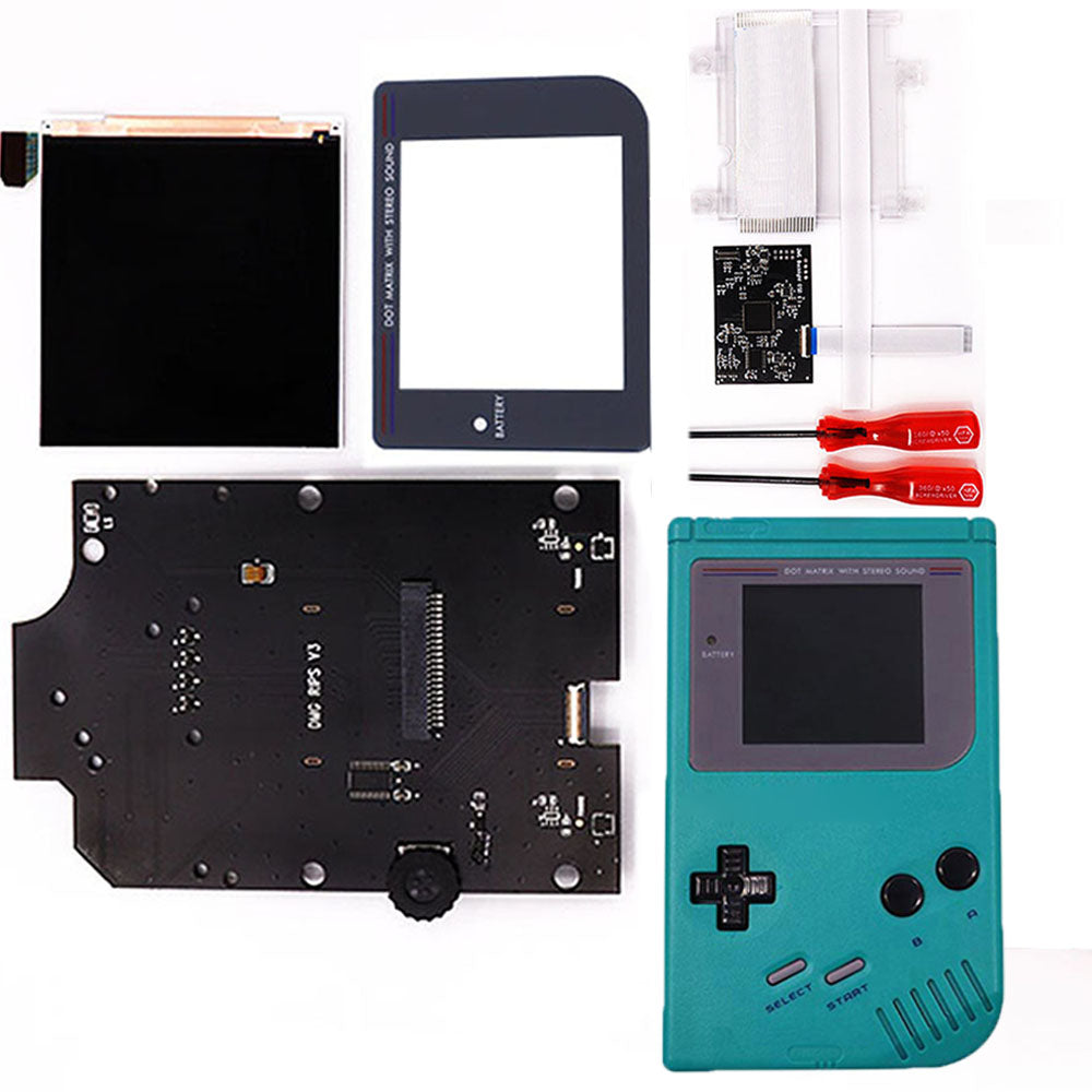 HISPEEDIDO GB DMG OSD Q5 Larger Size RIPS LCD IPS Screen Mod Kits Multiful Choice Shell, Lens For GAMEBOY DMG GBO