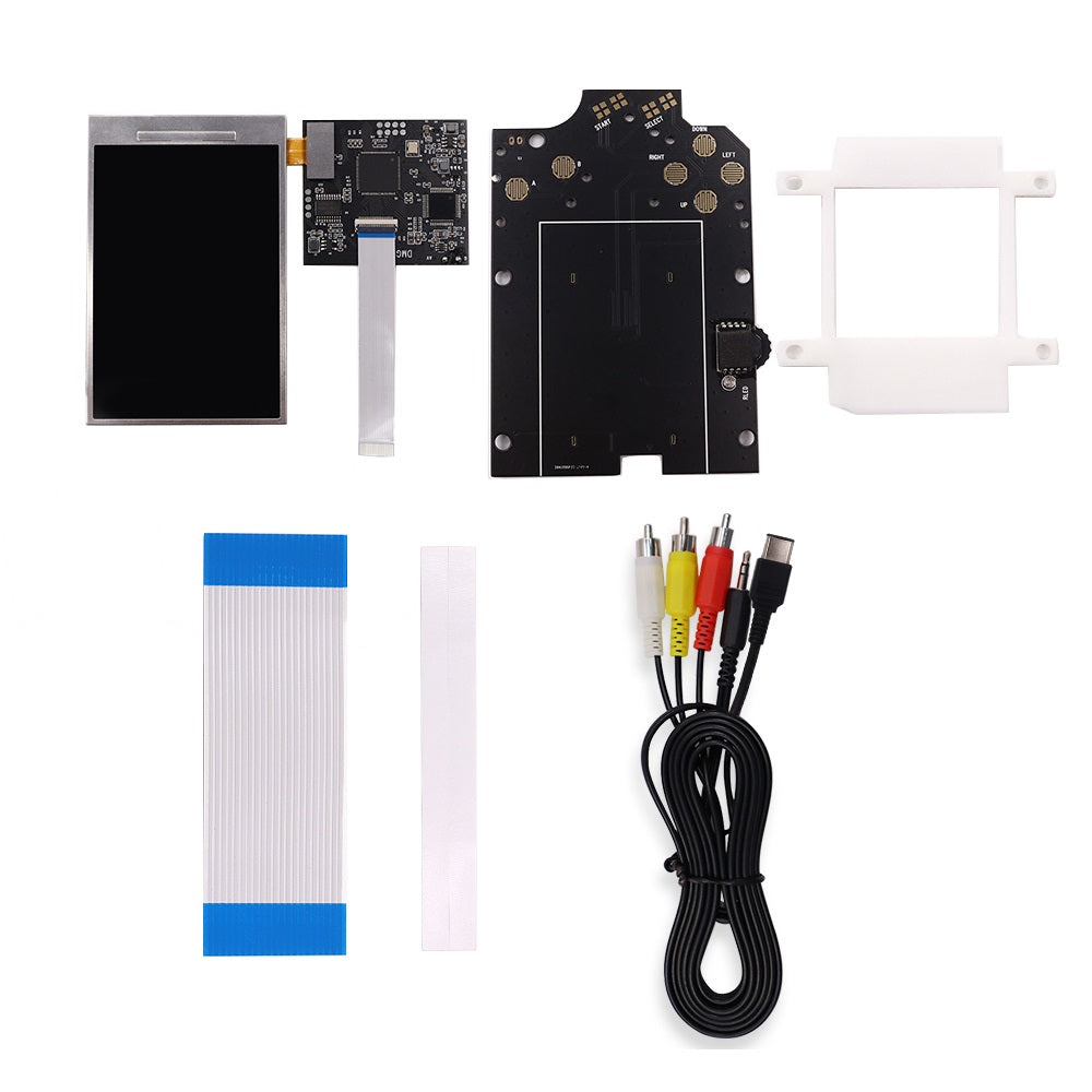 TV Version V5 GB DMG Screen Mod Kits OSD Menu RIPS 36 Color LCD Screen Kit For Game Boy GBO DMG Play on TV