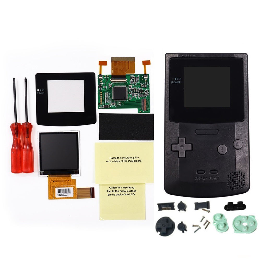 8 Color Mode GBC 2.2 inch LCD Screen Kits With 2 Sensor Adjustment Brightness Backlight Screen For GameBoy Color GBC