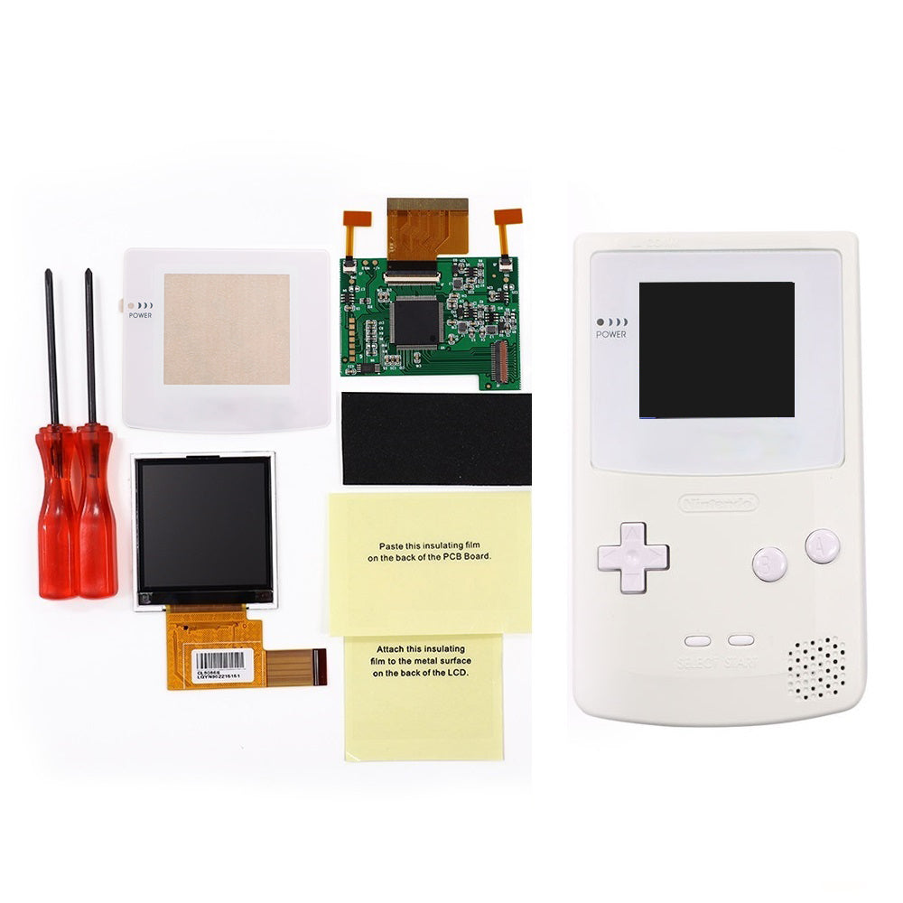 8 Color Mode GBC 2.2 inch LCD Screen Kits With 2 Sensor Adjustment Brightness Backlight Screen For GameBoy Color GBC