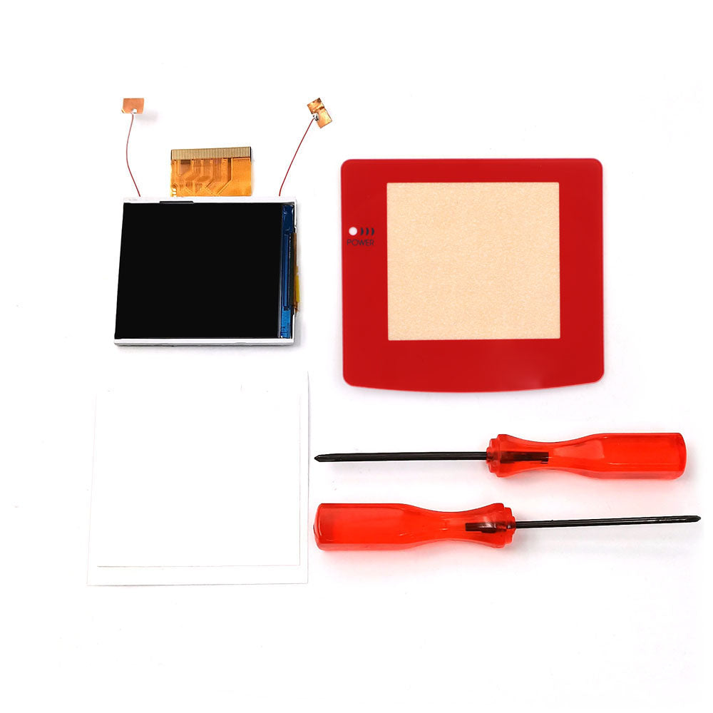Multi Color Lens Real Drop In 2.45" GBC IPS Backlight Screen PCB Mod Kits Replacement Easy Installation OSD Pixel Effect For Gameboy Color No need welding