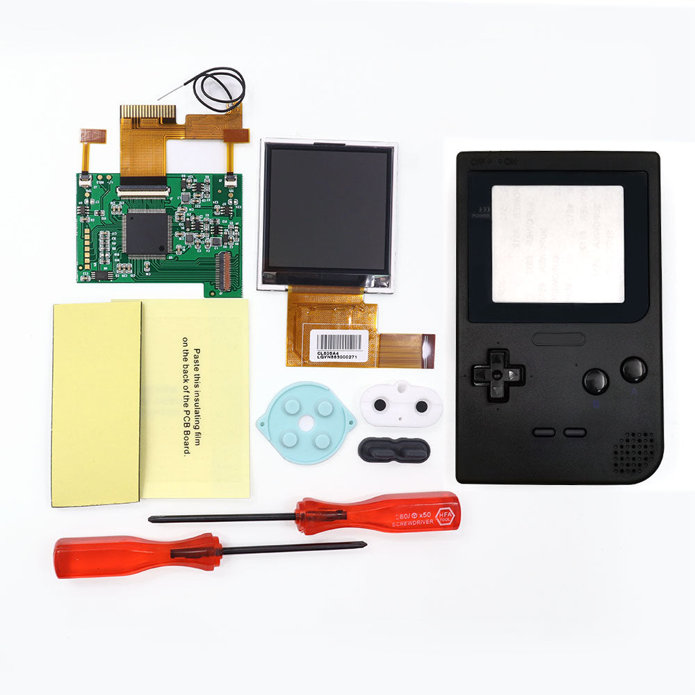 2.2 inch 8 Colors Changing Image GBP BackLight LCD Replacement Mod Kits HighLight Kits for GameBoy Pocket Console