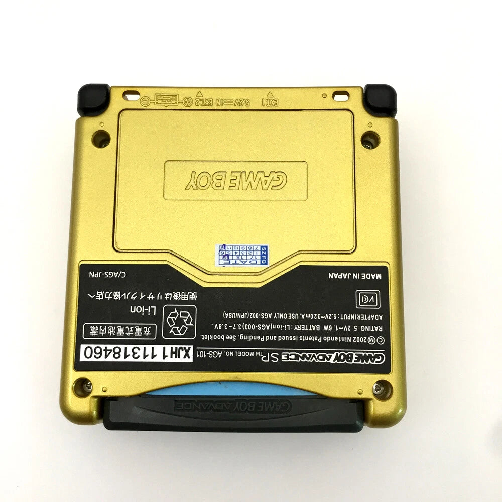 Gold Zelda 10 Levels Backlit V2 IPS LCD Screen Game Boy Advance SP GBA SP Console