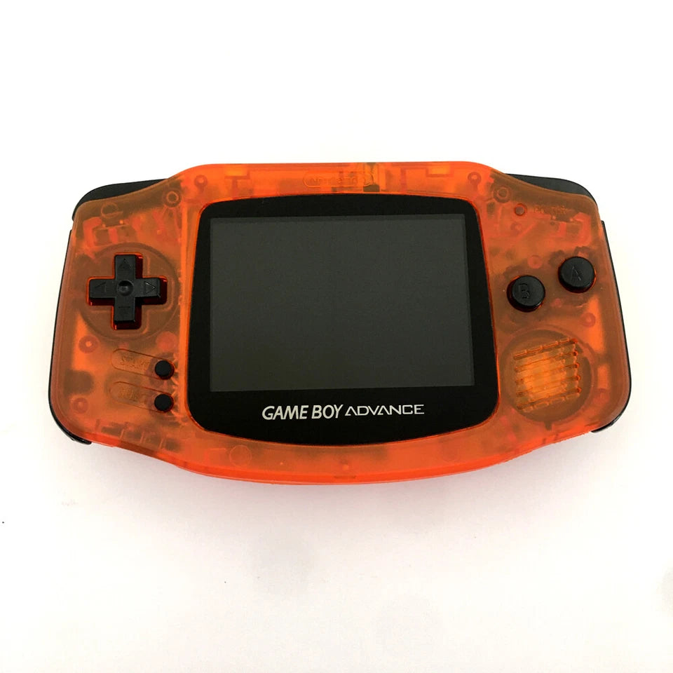 Clear Orange 10 Levels Brightness Backlit V2 iPS LCD GameBoy Advance GBA Console