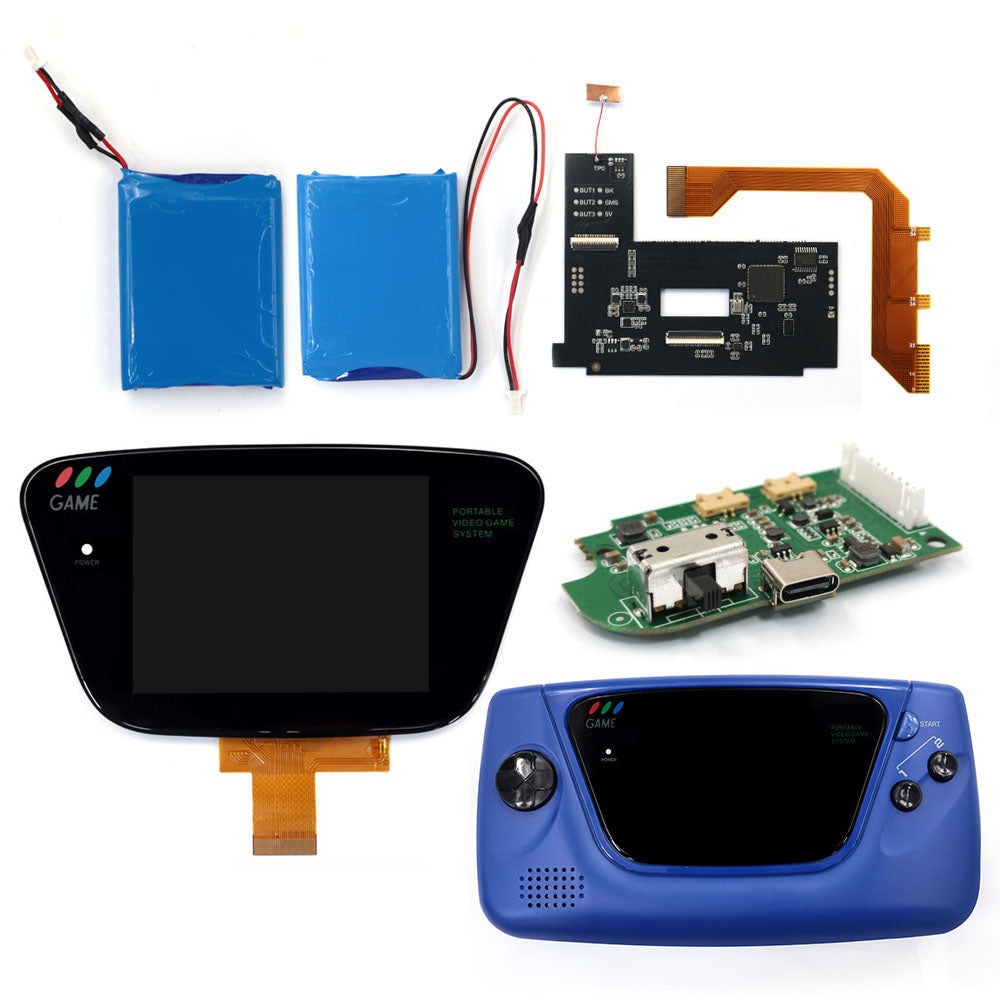 Rechargeable Dual Battery Laminated 3.5" 640x480 HD Backlight Retro Pixel IPS LCD Kit For For SEGA Game Gear For SEGA GG Console